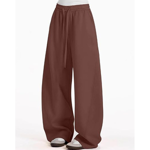 Pantalones Deportivos Personalizados para Mujer, Forrados de Felpa, Estilo Holgado, con Bolsillos, para Invierno - Product Image 3