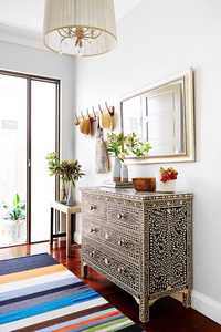 Best Quality Bone Inlay White & Light Green <b>6</b> <b>Drawer</b> Bone Inlay Dresser and Chest of <b>Drawer</b> Living Room Decoration Made in India - Product Image 1