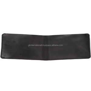 กระเป๋าสตางค์หนังพับสองทบสำหรับผู้ชายทันสมัยทันสมัยและทันสมัยพร้อมพื้นที่ขนาดใหญ่สำหรับบัตรเครดิตและเดบิตในหนังสีดำนิ่มเป็นพิเศษ - Product Image 4