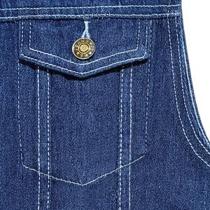 Chaleco Vaquero de algodón 100% para hombre, calidad superior, transpirable, básico, oculto, estilo Club, otoño, estilo informal con botón cubierto - Product Image 6