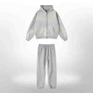 Conjuntos Deportivos Personalizados de Alta Calidad en Poliéster/Algodón, Sudadera con Capucha Vintage, Pantalones Deportivos, Estilo Jogger, Lavado Ácido, Impermeables, Unisex - Product Image 2