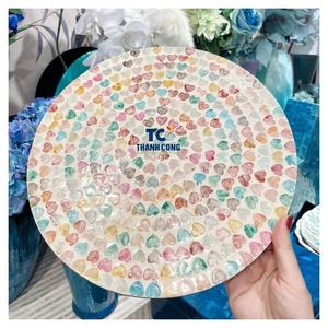Proveedor dedicado MOTHER PEARL PLACEMATS Vietnam Venta al por mayor Premium Craftwork Quick Export Long Business - Product Image 1