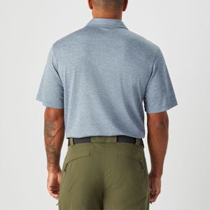 Vente en gros de polo de haute qualité pour hommes 100% coton chemise à manches courtes unie coupe ajustée polos de gym pour garçons vierges - Product Image 3