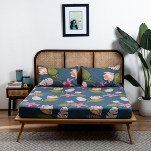 Juego de Funda Nórdica de Algodón Premium para Cama Doble, Estilo Moderno y Elegante, con 2 Fundas de Almohada, Estampado, 300 Hilos, Ecológico, para Todas las Estaciones - Product Image 1