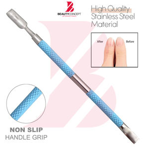 Empujador de Cutículas Azul Cielo con Agarre Suave, Herramienta de Doble Cara con Borde Afilado en Forma de Cuchara, Empujador y Removedor de Cutículas de Doble Extremo, Limpiador de Cutículas - Product Image 5