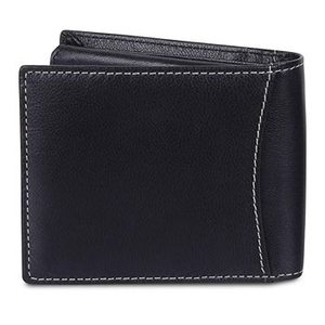 Cartera de Cuero Genuino 100% Texturizado de Diseño Superior 2026, Cartera Bifold para Hombre con Bloqueo RFID, Carteras de Cuero Genuino Suave de Lujo para Hombre - Product Image 1