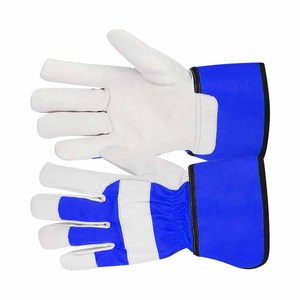 Guantes de Seguridad de Cuero Vacuno de Primera Calidad, Resistentes a la Abrasión y al Calor, con Forro de Algodón, Antivibración - Product Image 4