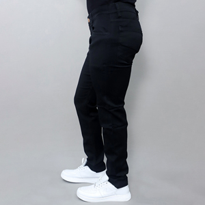 Jeans noirs extensibles pour hommes Gex, taille mi-haute, nouveau style, vente en gros sur mesure - Product Image 5