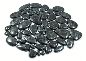 Natural Psilomelane Loose Gemstone Cabochon Handmade Mix Shape Wholesale Gemstone Cabs - Product Image 4