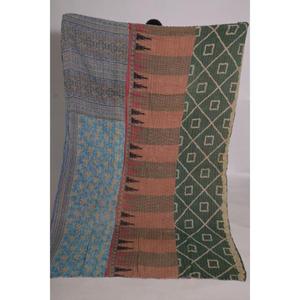 Boho <b>Indian</b> Kantha Quilt Vintage Floral Printed Handmade Cotton <b>Throw</b> Eco Friendly Reversible Bedspread - Product Image 2