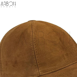 Casquettes en cuir pour hommes et femmes, style streetwear décontracté, couleur camel unie, style vintage, service OEM ODM avec impression de logo personnalisé, dernier style. - Product Image 5