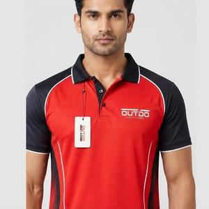 OUTDO Men's <b>White</b> Red Black <b>Cricket</b> Uniform With Diagonal Stripe Design Breathable Polyester Sportswear <b>Cricket</b> Uniform - Product Image 6