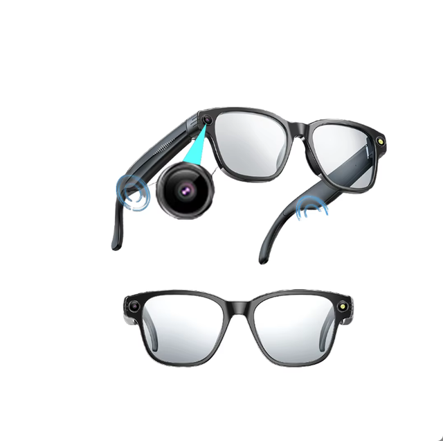 Hot Sale Smart AI Glasses Camera Sunglasses Photo/Video Recording AI Translation for Music ENC Call Touch Button Control