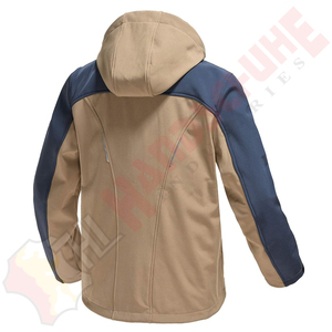 Veste d'hiver unisexe personnalisable avec logo, respirante, élastique, à capuche, matelassée, isolation 650 fill, fermeture éclair, coupe-vent - Product Image 2