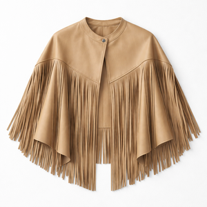 Bulk Order Leather Fringe <b>Cape</b> <b>Womens</b> Jackets Wholesale - Custom OEM Supplier & Manufacturer - Product Image 5