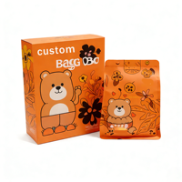 Bolsas de Mylar Ecológicas Impresas Personalizadas con Caja, Autoarmables, Materiales Reciclados, Acabado Holográfico, Capacidad de 3.5g