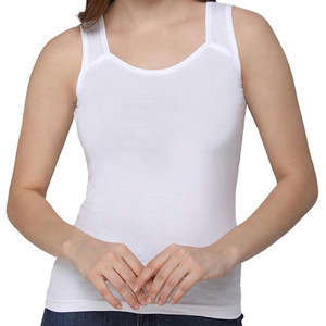 Camiseta sin mangas informal transpirable de alta calidad para mujer con logotipo frontal, último diseño, hecha en Pakistán, al mejor precio - Product Image 1