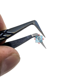 Volume Eyelash Tweezers Stainless Steel Anti-slip Handle Anti-Static Customizable Logo & Packaging - Product Image 6
