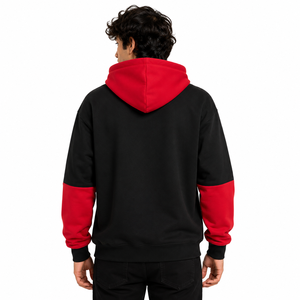 Sweat-shirts à capuche oversize personnalisables pour hommes, en molleton de coton épais, avec poche avant et cordon de serrage, respirants, style streetwear, USA - Product Image 3