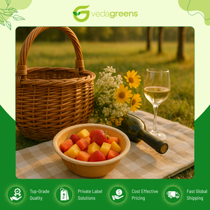 Vendedor indio genuino de tazones cuadrados de hoja de palma de areca 100% naturales y biodegradables para alimentos calientes y fríos a precios excepcionales - Product Image 5