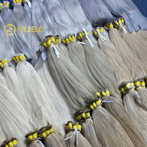 Extensiones de Cabello Humano Virgen Vietnamita Rusa Hanoi, Doble Trama a Máquina, Súper Doble Trama, 100g, Estilo 1, Sin Químicos - Product Image 1