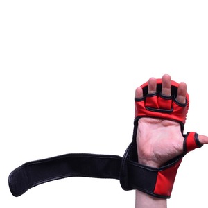 ถุงมือฝึกซ้อม MMA หนังแท้ระดับมืออาชีพ พร้อมที่รัดข้อมือ ป้องกันน้ำได้ - Product Image 4