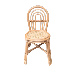 Silla de mimbre de caña natural con acento hecho a mano, asientos cómodos para dormitorio y comedor, muebles de interior versátiles para el hogar, silla de muñeca - Product Image 6