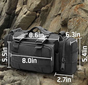 Sac de sport tactique Sac de taille MOLLE Sac banane étanche et pochette utilitaire pour moto, sac pour appareil photo, bandoulière <span class=keywords><strong>EDC</strong></span> - Product Image 6