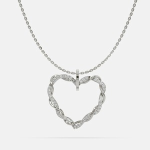 Pendentif minimaliste en argent et diamant le plus vendu pour unisexe, bijoux plaqués or de luxe certifiés IGI pour les fêtes, les cadeaux et le quotidien - Product Image 3