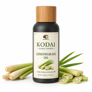 Aceite Esencial de Limoncillo de Tamil Nadu 100% Puro y Natural de Primera Calidad, Destilado al Vapor, para Aromaterapia y Cuidado Facial, Kodai Global Export - Product Image 1