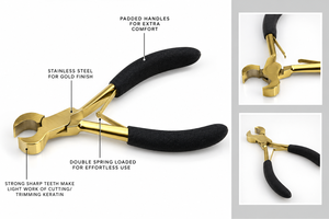 Outil professionnel de coupe de liens en kératine pour extensions de cheveux, accessoires de coiffure pour salon - Product Image 2