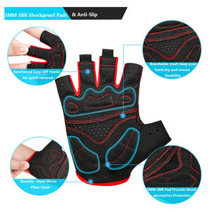 Gants de cyclisme demi-doigts respirants sur mesure 2026 avec coussinet antidérapant premium – Gants de cyclisme antidérapants personnalisés - Product Image 3