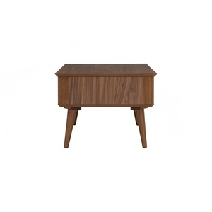 Elegant Durable Portable <b>Walnut</b> Veneer Rectangular Dover <b>Coffee</b> <b>Table</b> Malaysian Oak Legs Easy Assembly for Modern Living Room - Product Image 6