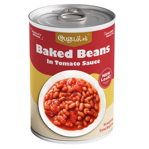 Conserves de haricots blancs cuits en sauce tomate, 400g en vrac - Product Image 1