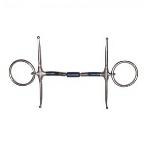 Morso francese <span class=keywords><strong>in</strong></span> argento con labbro intero e morso a torsione <span class=keywords><strong>in</strong></span> rame per l'addestramento, di Riaz Jamal Intel - Product Image 6