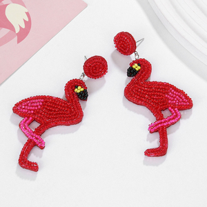 Nouveauté 2024 - Perles légères en forme de flamant rose pour femmes - Bijoux tendance pour la fête des mères et Noël - BY MULTI CRAFT - Product Image 2