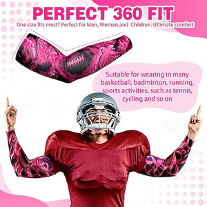 Breast Awareness Pink <b>Compression</b> <b>Arm</b> <b>Sleeves</b> Sports Covers for Football Baseball Basketball Running Training Unisex 100% - Product Image 6