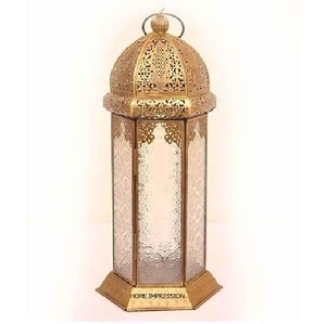 Lanterne marocaine décorative en fer forgé de style royal, faite à la main, écologique, durable, de style oriental vintage, personnalisable, à suspendre - Product Image 3