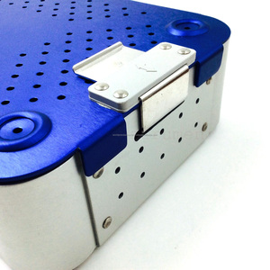 Caja de Almacenamiento de Instrumentos Quirúrgicos de Aleación de Aluminio con Certificación CE, Bandeja de Esterilización Manual 280x165x62mm, Set Ortopédico - Product Image 6