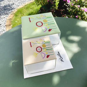 Custom Bead Embroidery <b>sweet</b> b <b>Packaging</b> Box Rectangle Transparent Dessert Candy Box PET Glass Wedding Linen Chocolate Gift Box - Product Image 4