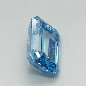 Diamante Azul Intenso de Corte Esmeralda Cultivado en Laboratorio, Certificado por IGI, Diamante Azul Suelto para Anillo de Compromiso Personalizado de 1-5 Quilates VVS VS - Product Image 1