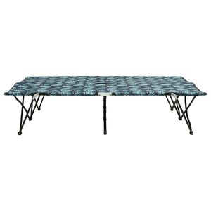 Lettino pieghevole in acciaio con stampa a foglia per due persone per mobili da campeggio all'aperto - Product Image 2