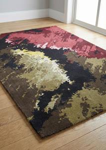 Alfombra de Lana Gruesa Azul Nórdica Tejida a Mano, Diseño de Punto Trenzado, Alfombra Suave y Gruesa para Decoración de Interiores de Hogar y Oficina, Superventas - Product Image 2