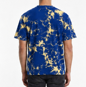 Camisetas Tie Dye de Verano para Hombre, Múltiples Colores, Cuello Redondo, Hombros Caídos, Estilo Oversize, Camiseta de Algodón para Hombre - Product Image 2
