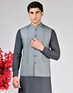 Chaleco Formal Étnico Tradicional para Hombre, Sin Mangas, con Múltiples Bolsillos, Impermeable, Resistente al Viento, Transpirable, 100% para Uso en Exteriores - Product Image 1