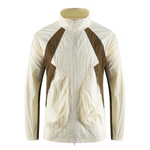 100% Nylon unisexe léger bloc de couleur mode vêtements de sport Streetwear fermeture éclair extérieur coupe-vent Protection UV veste de pêche - Product Image 3