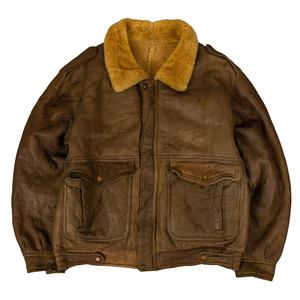 Custom <b>Men</b> Genuine Leather <b>Jacket</b> Sherpa Lined Turn-Down Collar Moto <b>Biker</b> Style Winter Outerwear Zip & Single Button Closure - Product Image 1