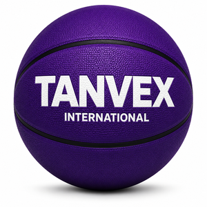 Balón de Baloncesto Internacional TANVEX con Cubierta de PVC, Cámara de Goma Natural Ecológica, Diseño Duradero, Superficie con Patrón Verde Menta - Product Image 2
