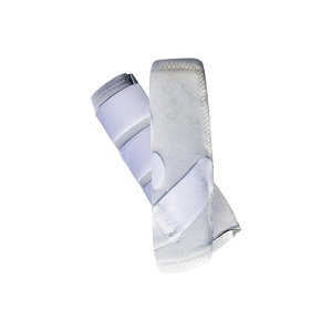 Botas de Tendón para Caballo de Primera Calidad, Tejido de Microfibra, Protección Ecuestre para las Patas, Color Blanco - Product Image 1
