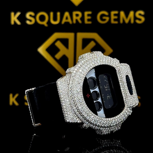 Montre automatique en acier inoxydable de luxe de qualité supérieure, résistante à l'eau, avec mouvement à quartz, diamants et cristal saphir, unisexe - Product Image 1